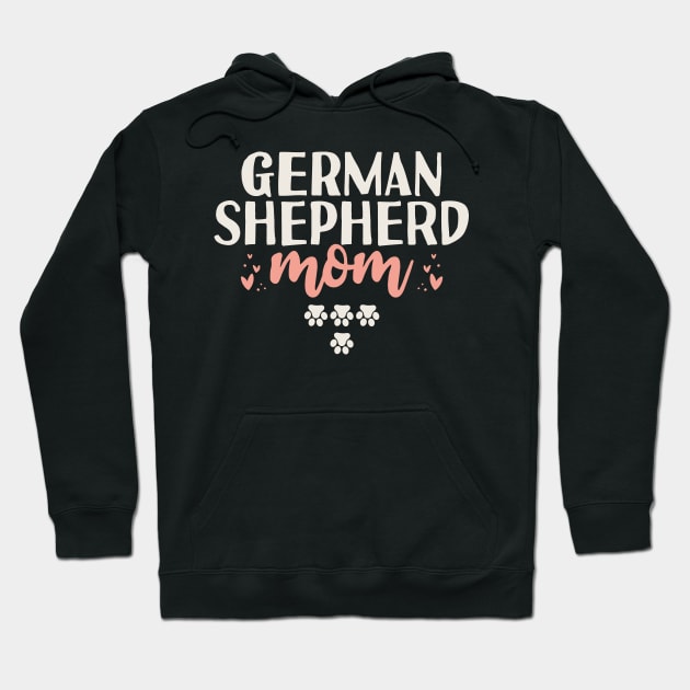 German Shepherd Mom Gift Hoodie by Tesszero